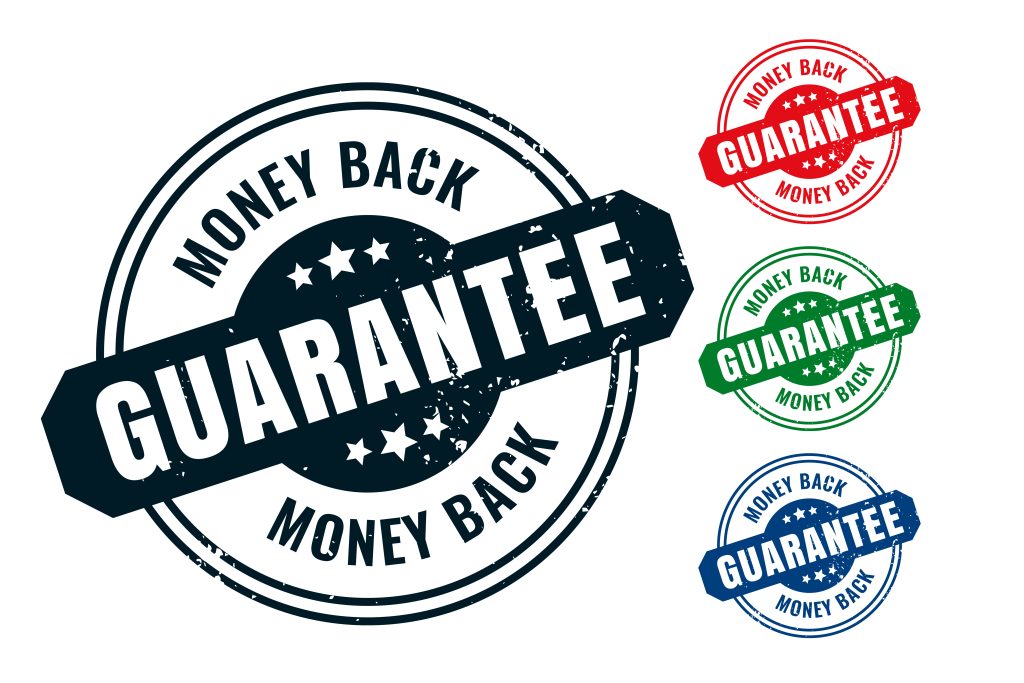 Moneyback guarantee-based selling is one of the effective ways to build the customer’s trust.